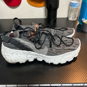 Nike Gray and White Athletic Shoes